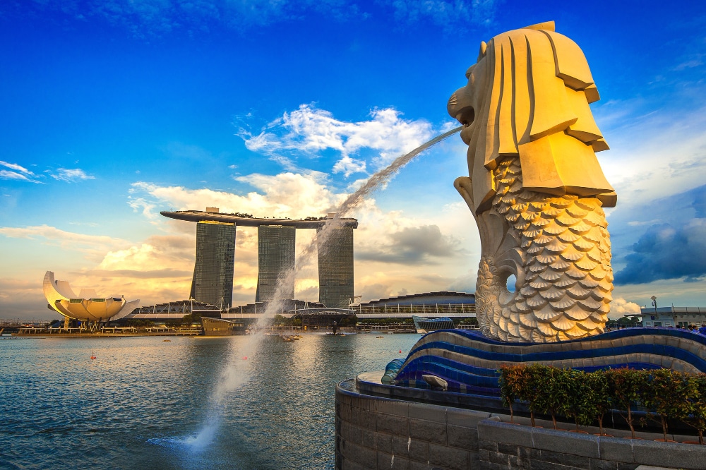 666 Singapore - statua Merlion