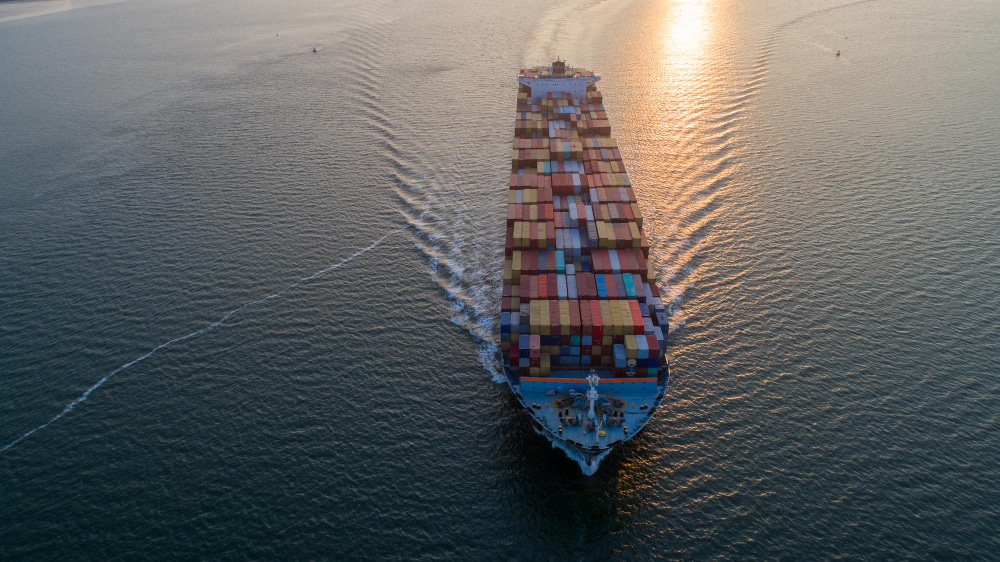 transport towarów drogą morską