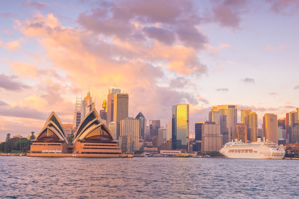 zachód słońca w&nbsp;Australii